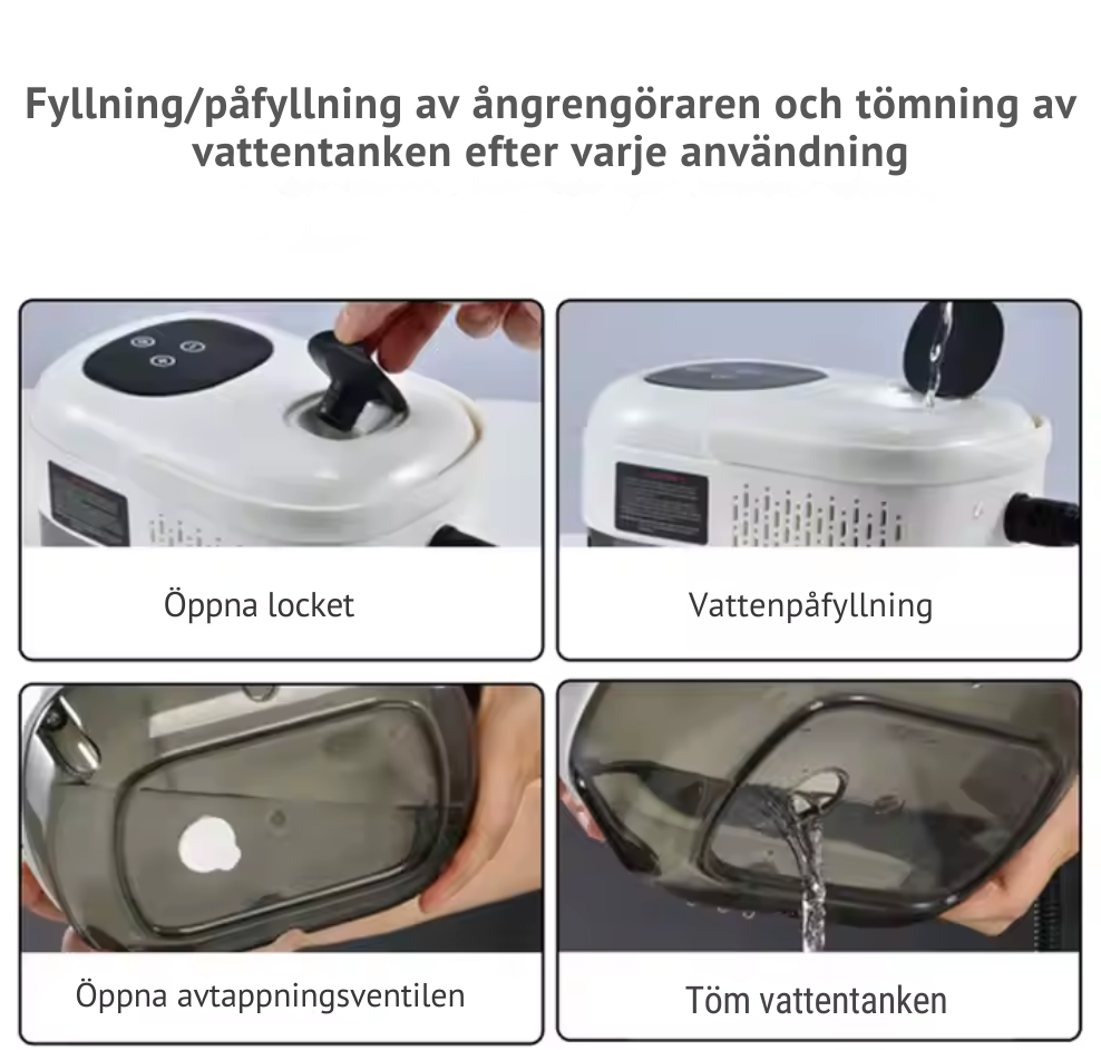 ÅngPlus™ | 105°C - Ångrengörare 3 BAR
