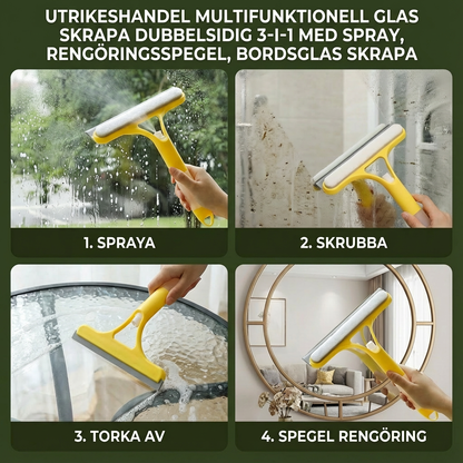 ClearClean™ | 3-i-1 Multifunktionell Glasrengöringsstång