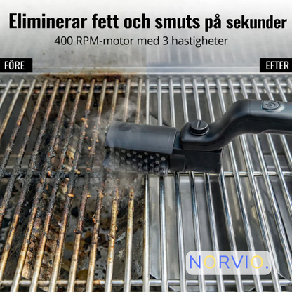 GrillBorste Pro™ | Elektrisk Grillrengörare med Kraftfull Motor