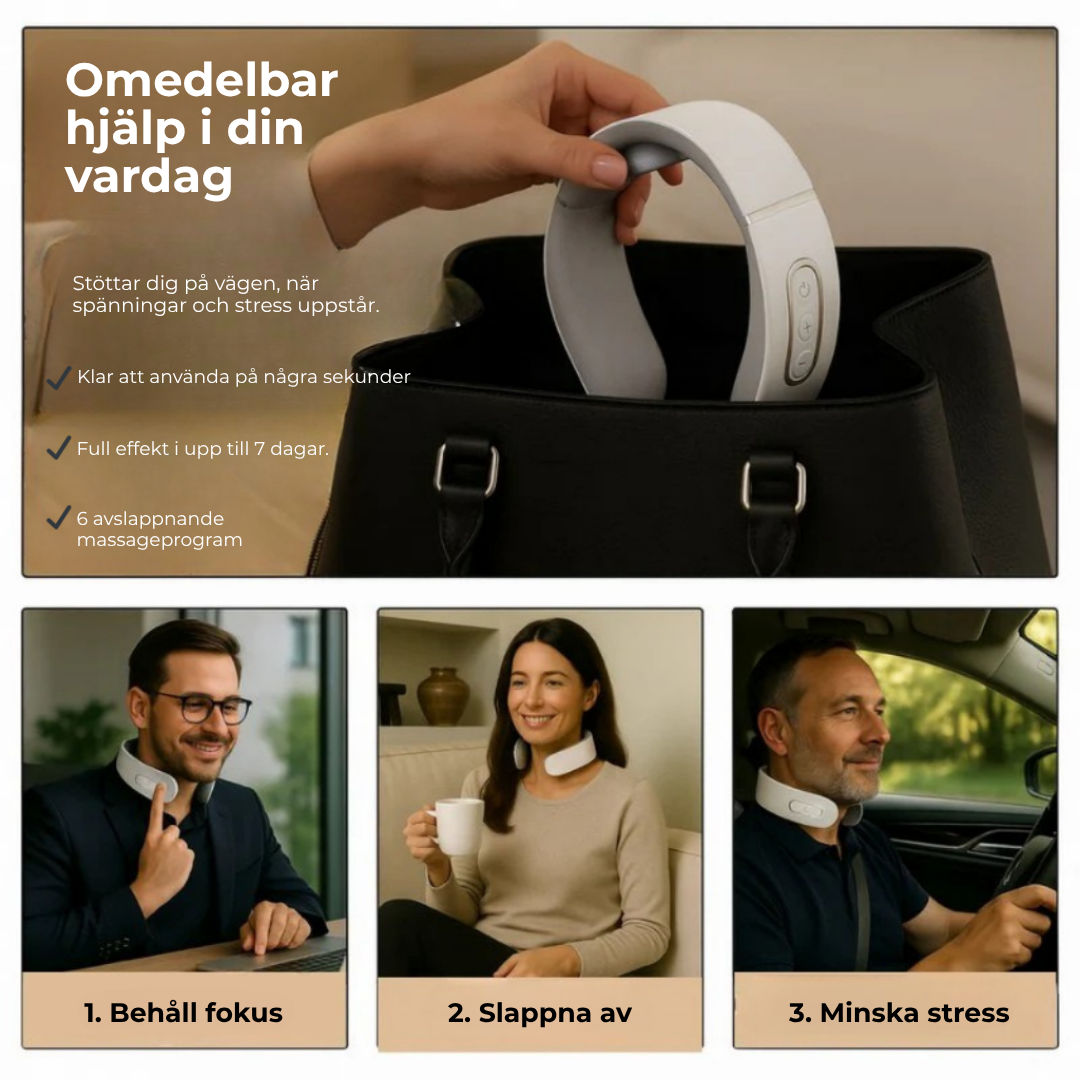 NeuroFlex™ 11-i-1 Nacklösning | Slappna av i dina nackmuskler på bara 15 minuter – var och när du vill