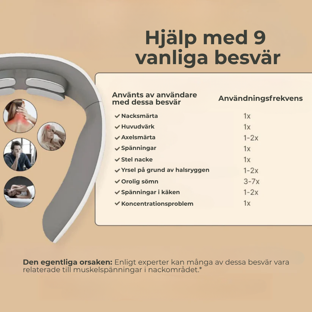 NeuroFlex™ 11-i-1 Nacklösning | Slappna av i dina nackmuskler på bara 15 minuter – var och när du vill