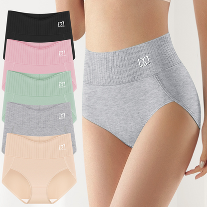 SerinaFit™ | 6-pack Andas & Bekväma Höga Midjetrosor med Magstöd