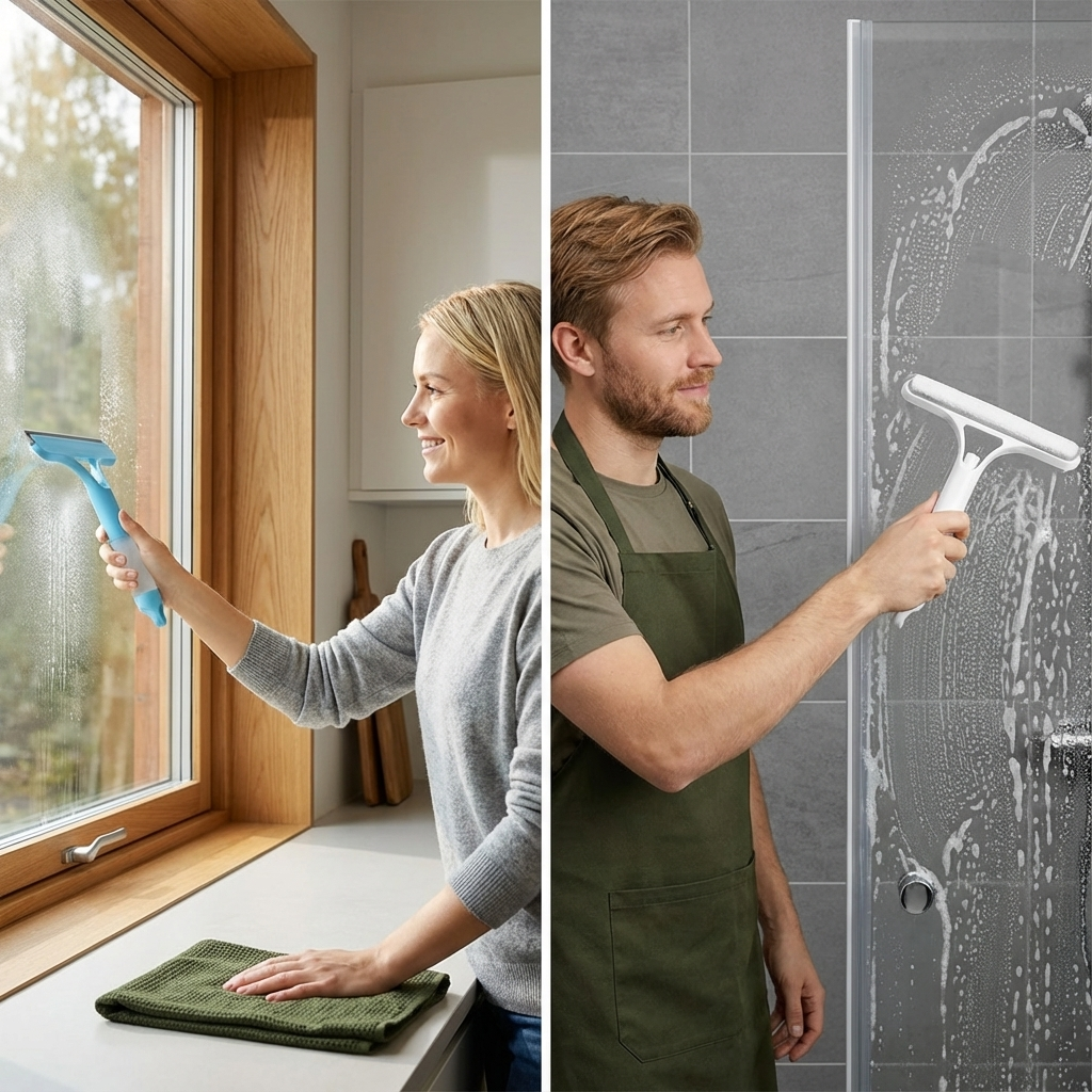 ClearClean™ | 3-i-1 Multifunktionell Glasrengöringsstång
