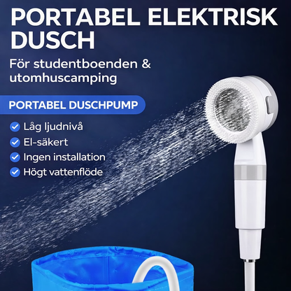 Bärbar Vattendusch: Komplett Kit med Slang & Munstycken