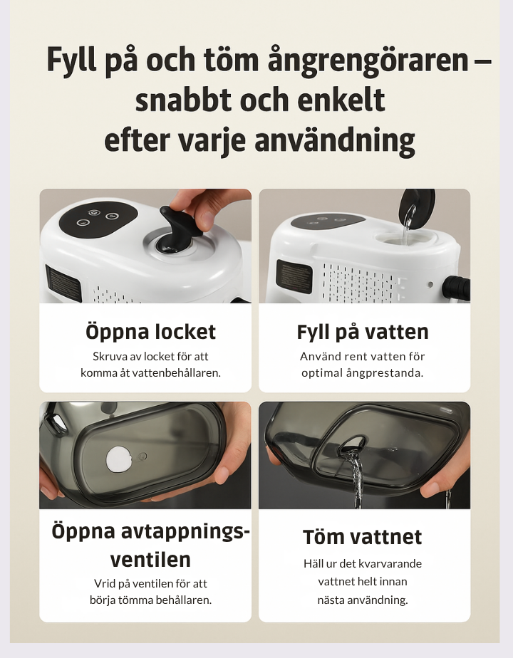 ÅngPlus™ | 105°C - Ångrengörare 3 BAR