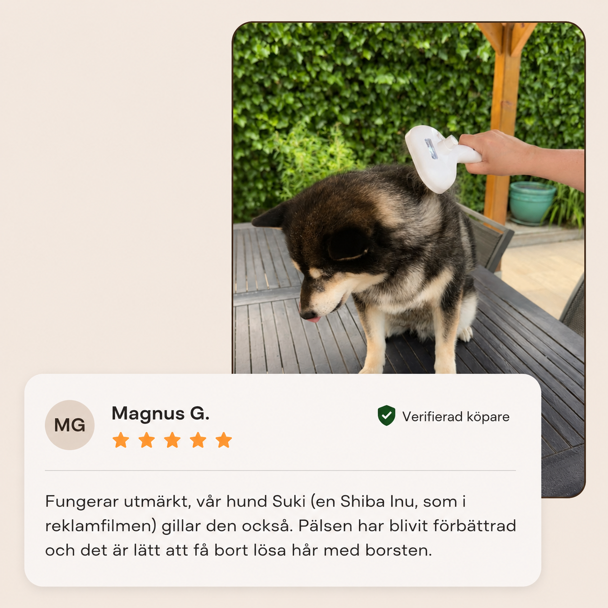 Furvixo™ | Ångborste för Pälsvård & Mindre Hår
