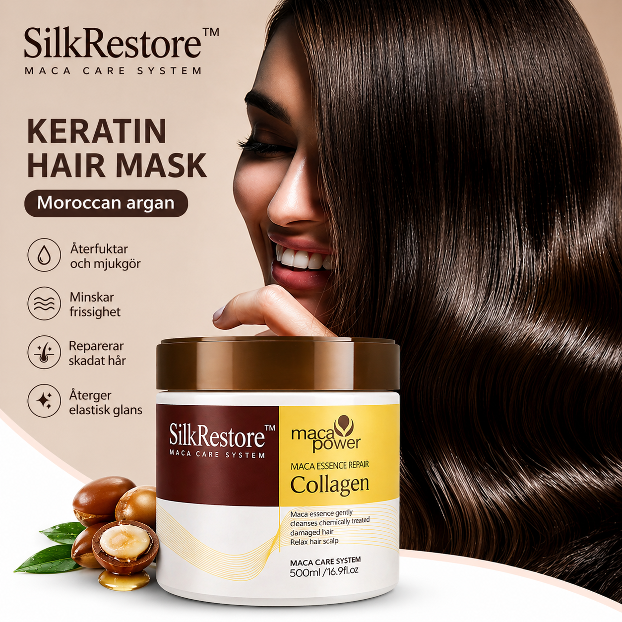 SilkRestore™ | Kollagen Hårmask