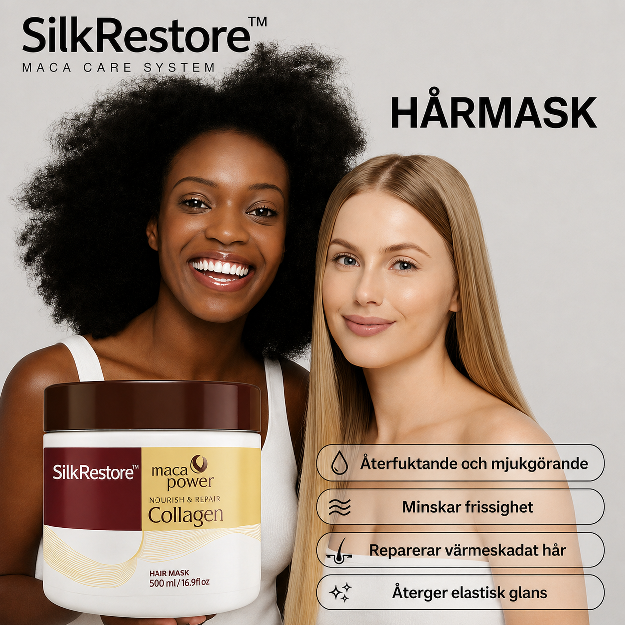 SilkRestore™ | Kollagen Hårmask