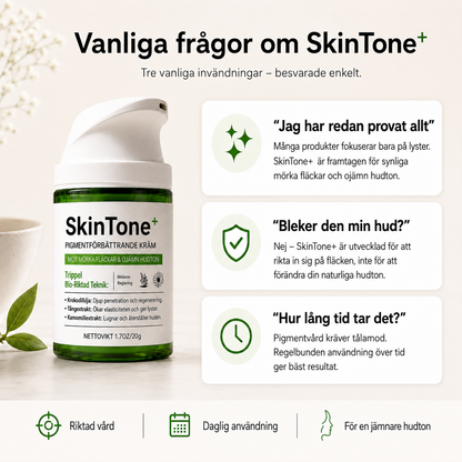 SkinTone+™ | Synbart färre mörka fläckar på 7 dagar med SkinTone+ systemet
