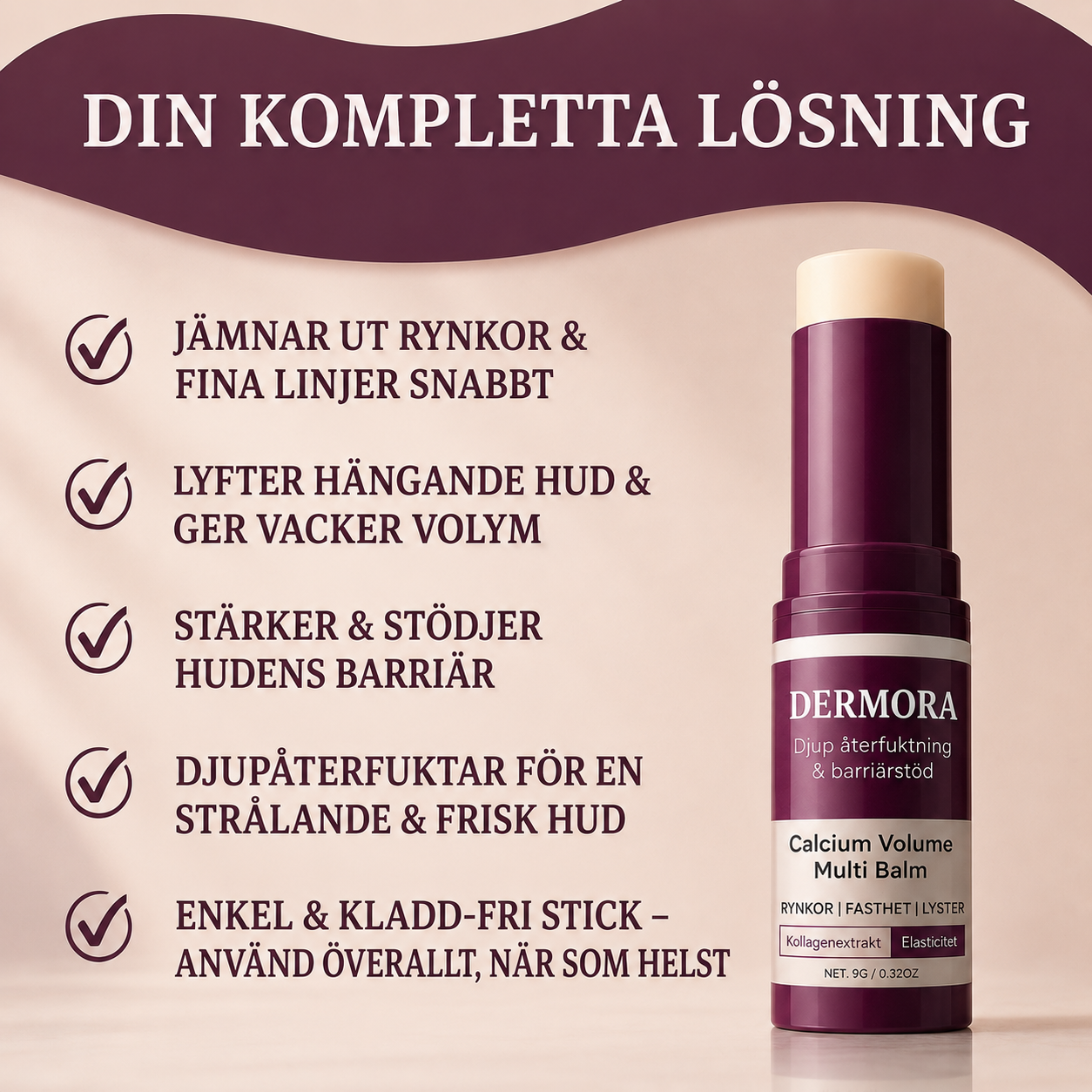 Dermora™ | 93% Upplevde Synligt Slätare Hud Inom 7 Dagar