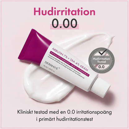 Dermavé™ | De flesta krämer kör 2% Arbutin. Vi kör 7.