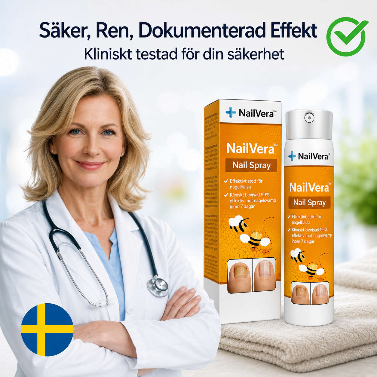 Nailvera™ | Svampspray 99 % av nagelsvampen borta på 7 dagar!