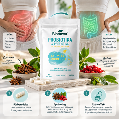 Biomeva™ | Minska uppblåsthet och gå ner upp till 5 kilo på bara 7 dagar!