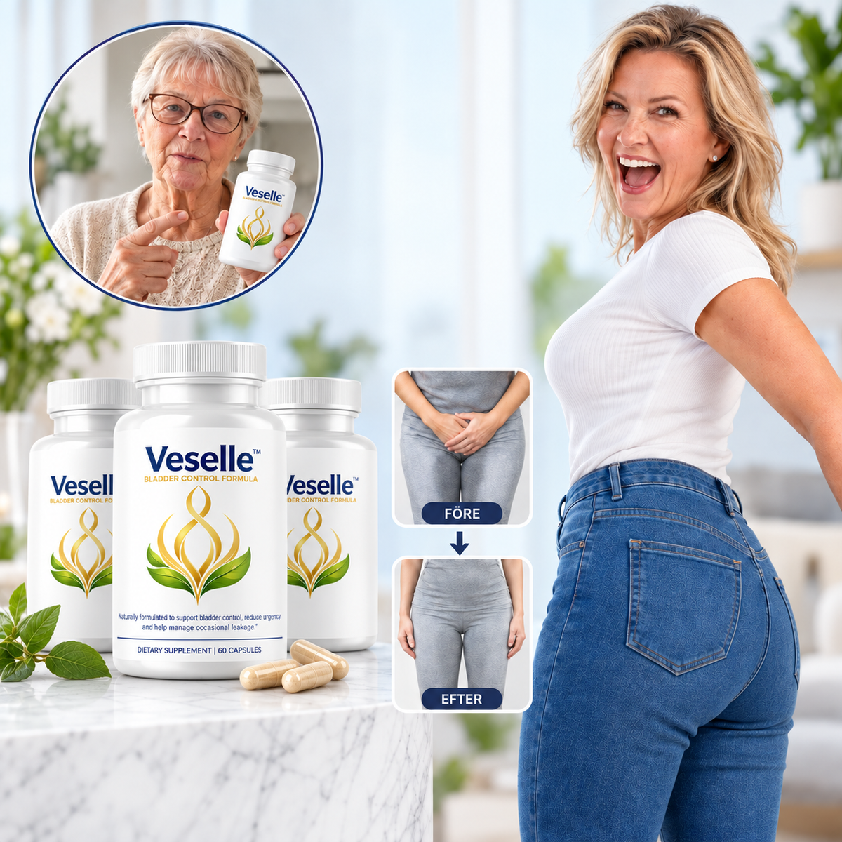 Veselle™ | Återställer Full Blåskontroll På Bara 7 Dagar!