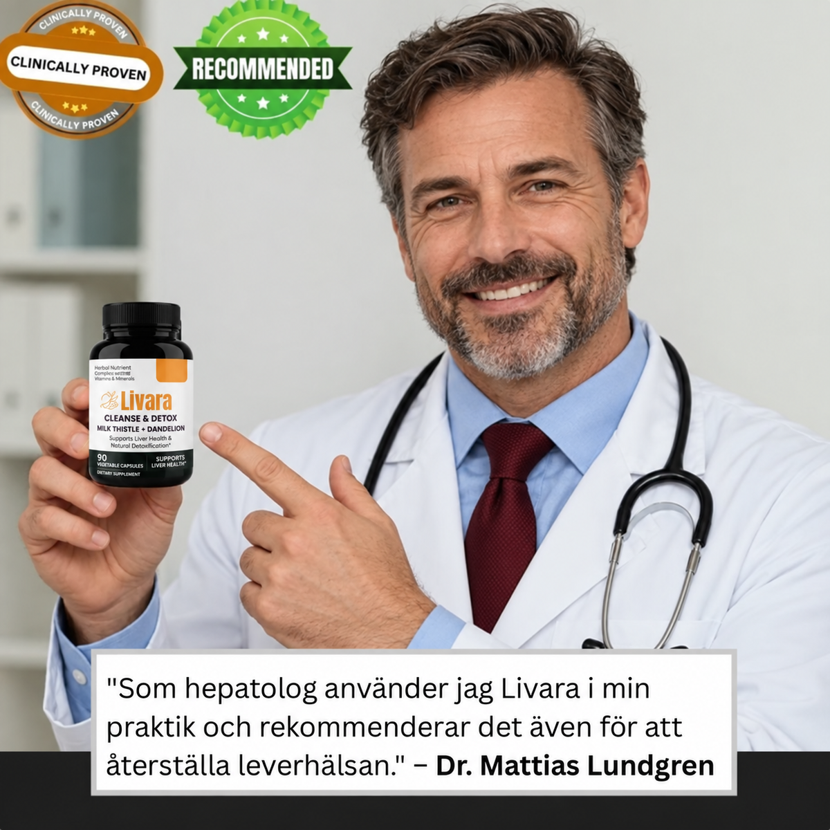 Livara™ | Återställ levern upp till 4× snabbare och rensa bort 95 % av toxinerna på bara 1 vecka!