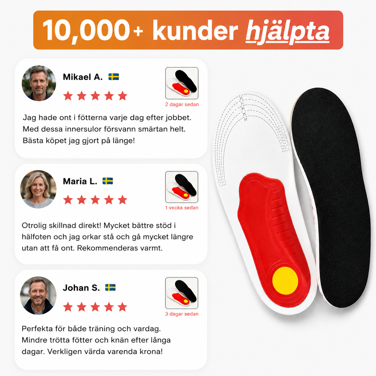 Solevia™ | Stödjande sulor för fotvalvet