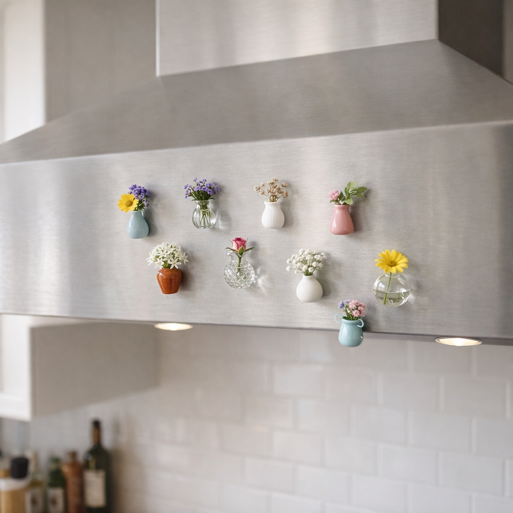 VasMagnet™ | Mini Blomvas för Kylskåp