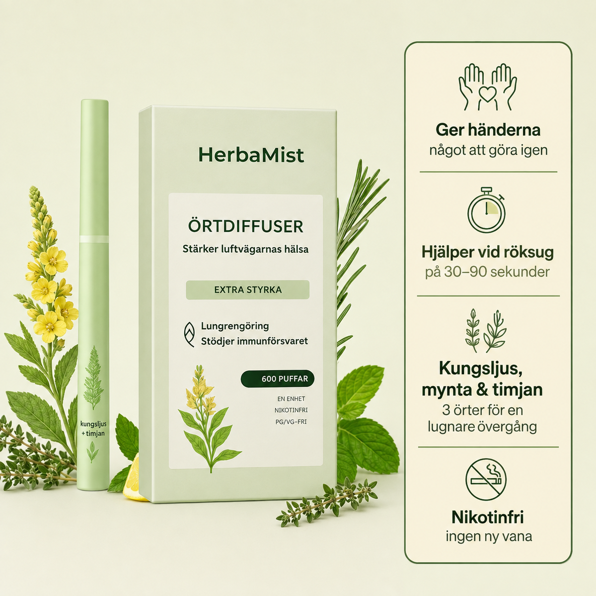 CraveMist™ | Bryt nikotinsuget på 90 sekunder