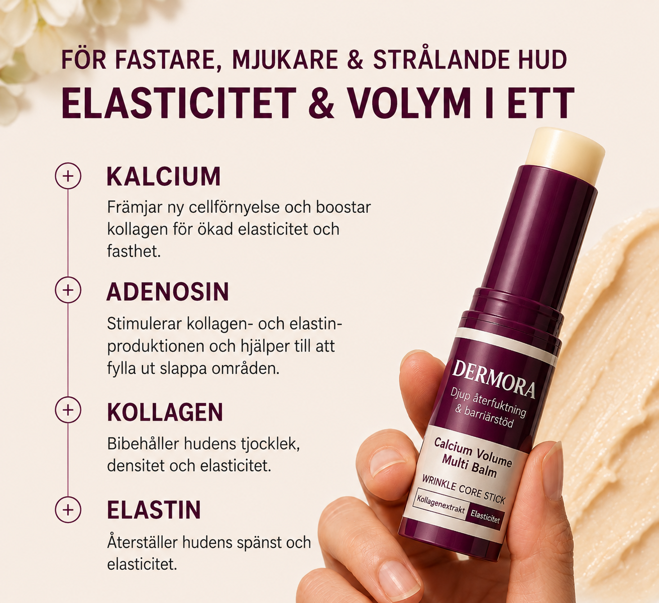 Dermora™ | 93% Upplevde Synligt Slätare Hud Inom 7 Dagar