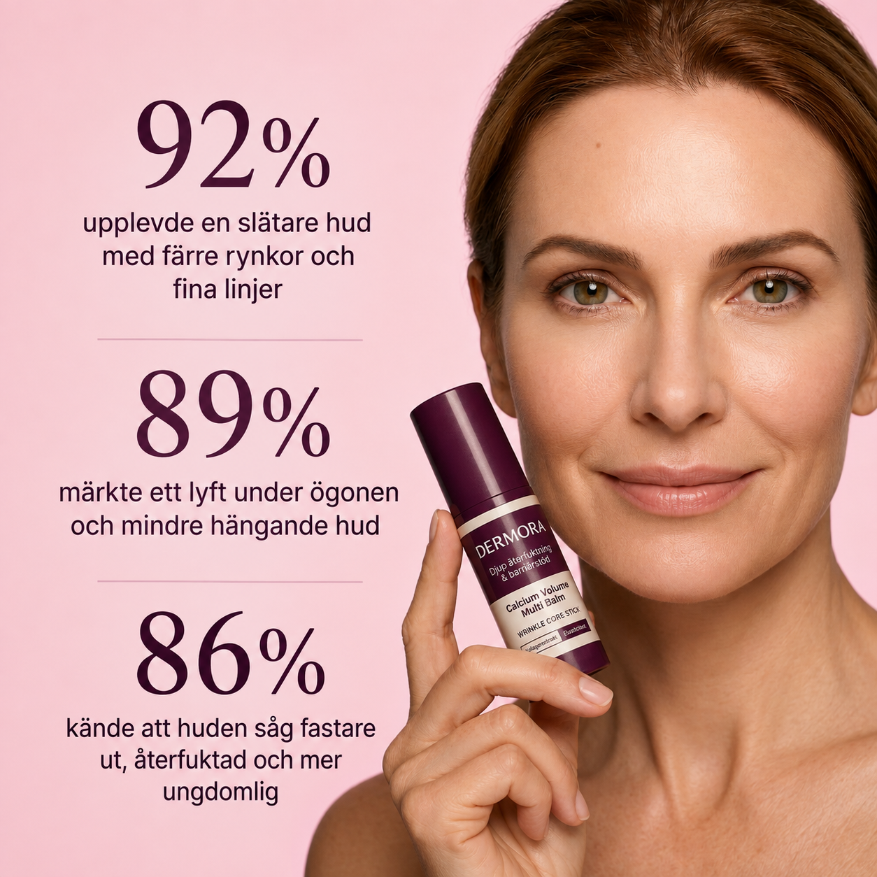 Dermora™ | 93% Upplevde Synligt Slätare Hud Inom 7 Dagar