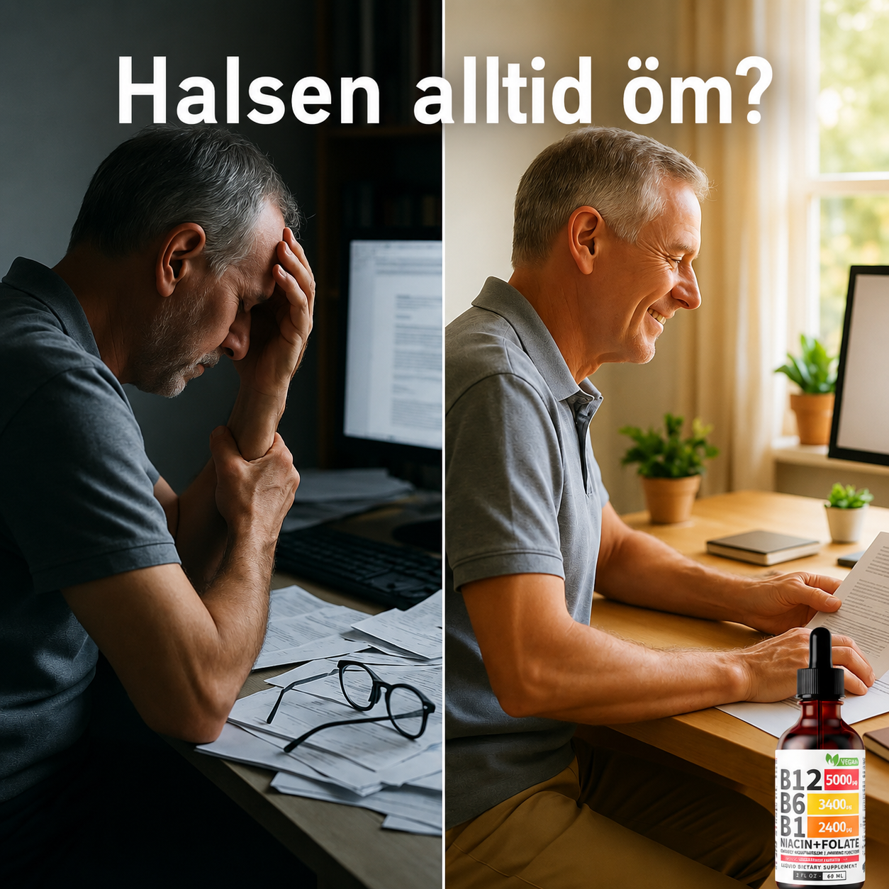 NeuroSync™ | B12 med hög styrka | Mindre trötthet på 7 dagar
