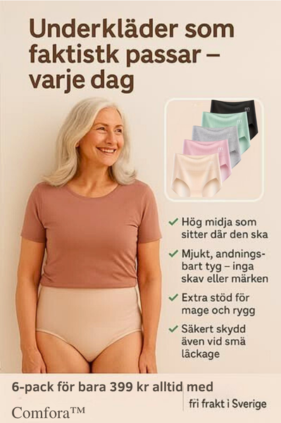 SerinaFit™ | 6-pack Andas & Bekväma Höga Midjetrosor med Magstöd