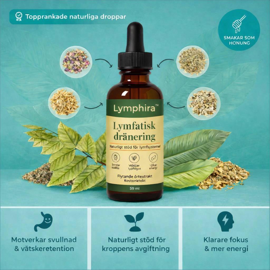 Lymphira™ | Mot Svullnad & Vätskeretention