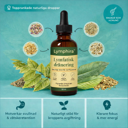 Lymphira™ | Mot Svullnad & Vätskeretention