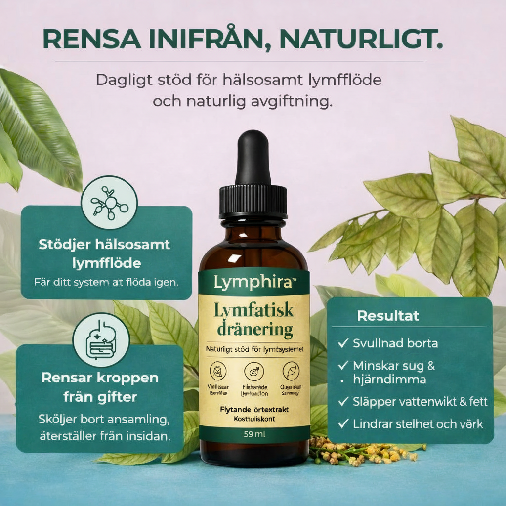 Lymphira™ | Mot Svullnad & Vätskeretention