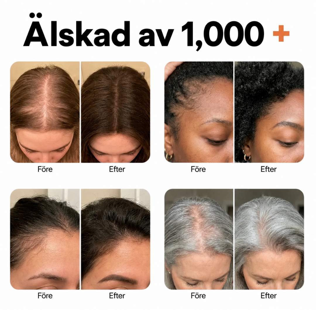 Folivive™ | Upp till 92 % fylligare hår efter 6 veckors regelbunden användning