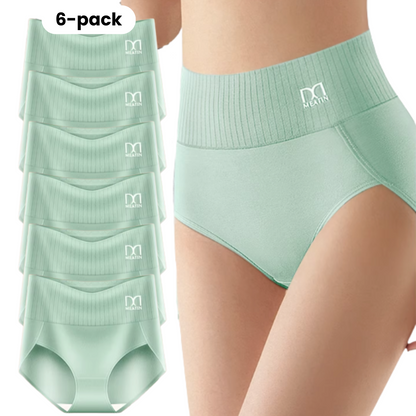 SerinaFit™ | 6-pack Andas & Bekväma Höga Midjetrosor med Magstöd