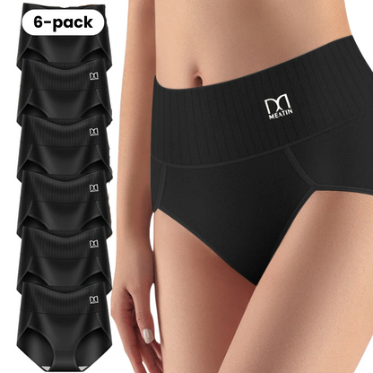 SerinaFit™ | 6-pack Andas & Bekväma Höga Midjetrosor med Magstöd