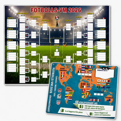 VM 2026 Schema-Poster | Fyll i, satsa och följ hela turneringen