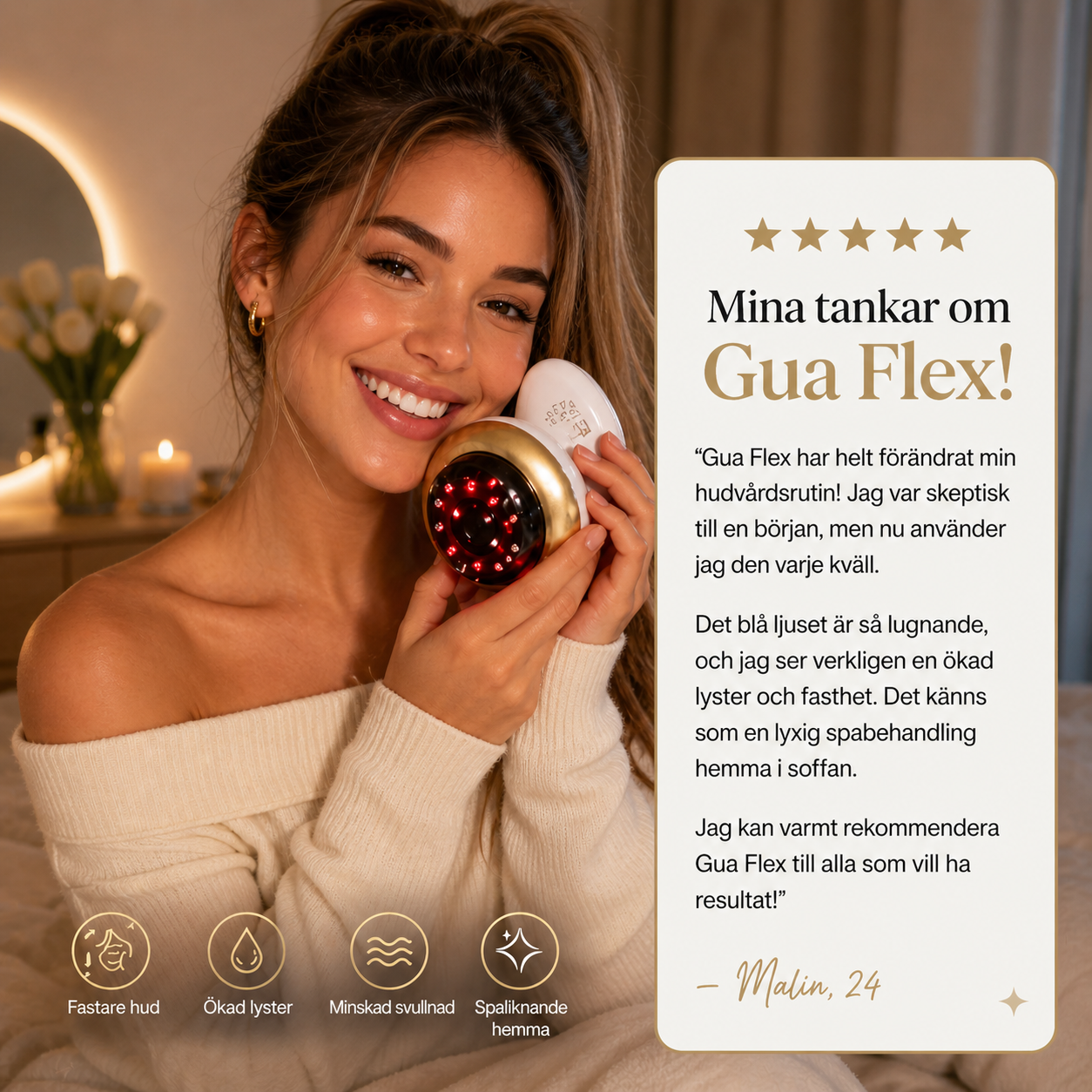 Gua Flex – Minskar celluliter på lår, mage och rumpa på 3 minuter