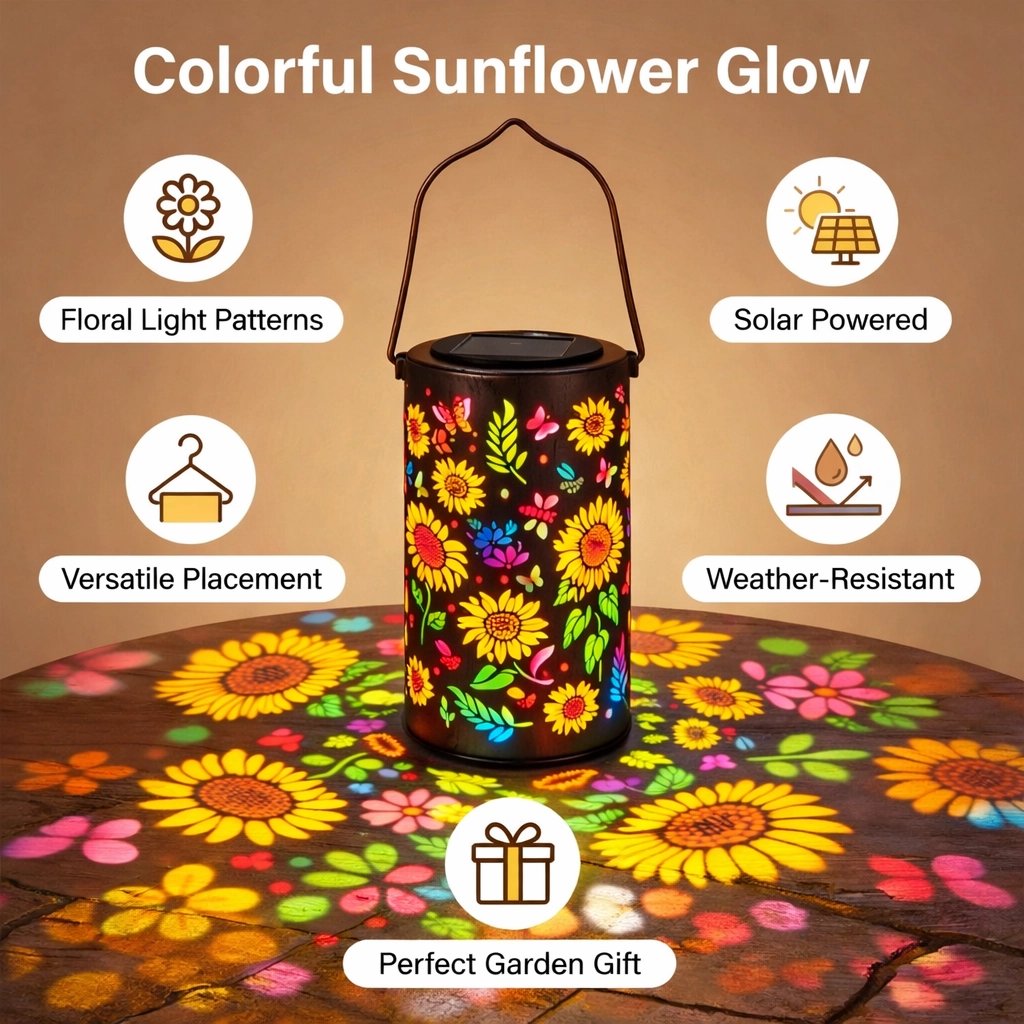 SunGlow Lantern™ | Dekorativt Ljus för Utomhusmiljöer