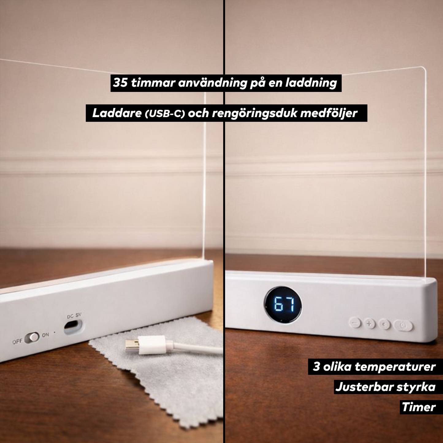 PageGlow™ | Ger Klart och Behagligt Ljus