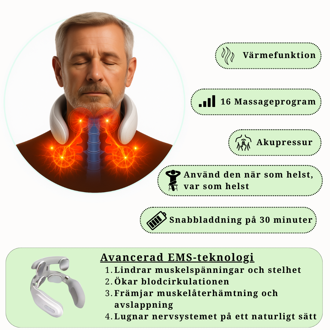 NeckRelief™ | Djup Lättnad för Nacken
